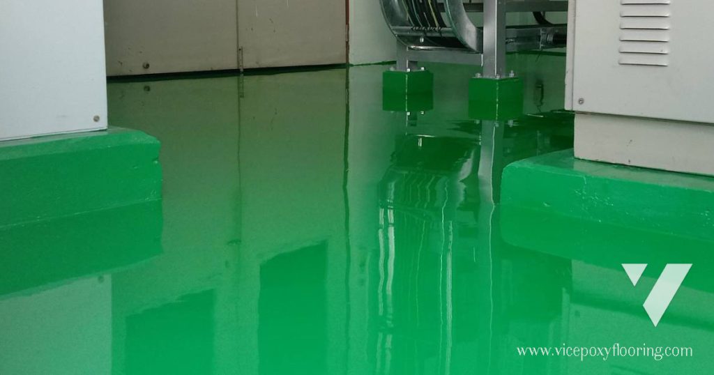 พื้น Epoxy โรงงานผลิตชิ้นส่วนรถยนต์ ทนน้ำมัน-สารเคมี รับโหลดหนัก โดย VIC